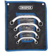 Draper 4 Piece Half Moon (Obstruction) Ring Spanner Set £25.99